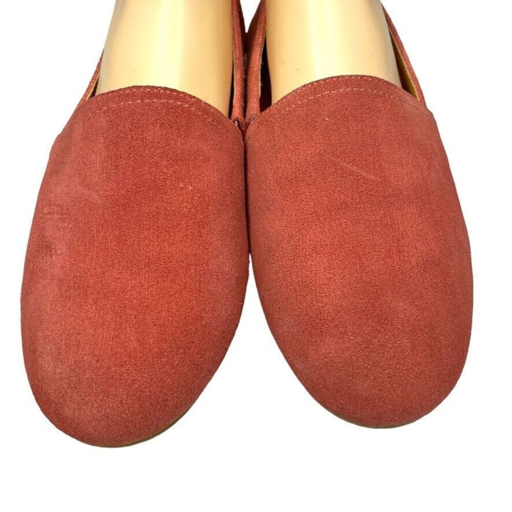Lucky Brand Womens Brettany Dark Pink Suede Slip on Ballet Flat EUC Size 8.5 - Picture 2 of 11